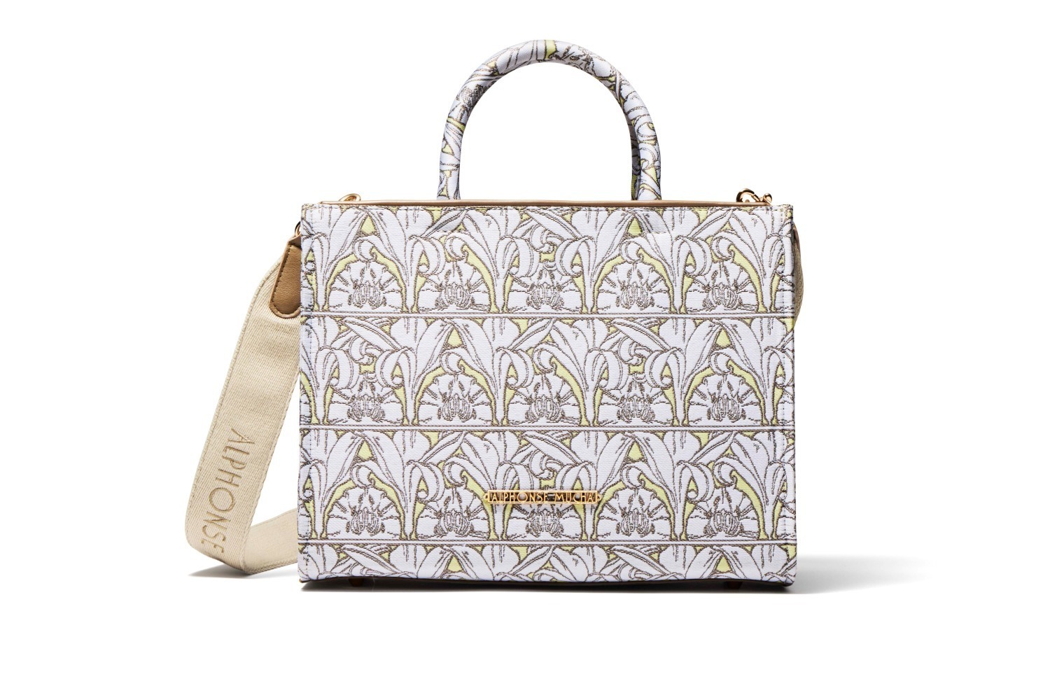 世界初「ミュシャ」財団公式ブランド、“百合の花”モチーフのヘアクリップ＆新色ジャカードバッグ