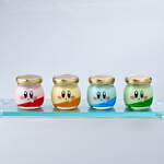 カービィカフェ プチ「カービィのカラフルプリン」チーズプリン×オレンジやライチの金箔入りジュレ｜写真1