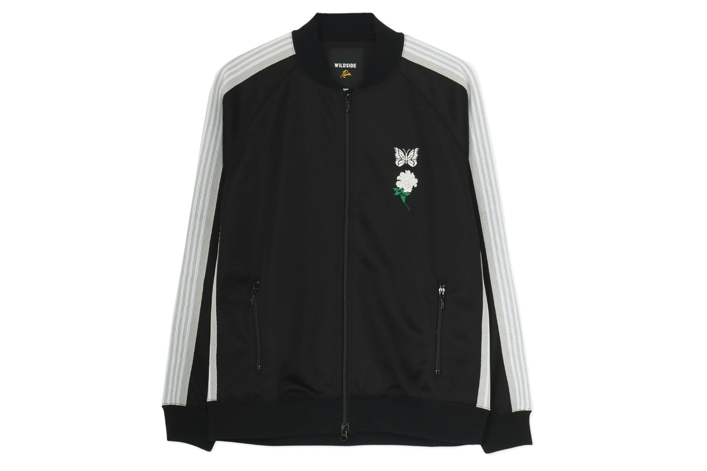 Needlesトラックジャケット　ニードルス ヨウジヤマモトコラボジャケット ワイルドサイド ヨウジヤマモト×ニードルズ、“蝶＆牡丹の花”刺繍