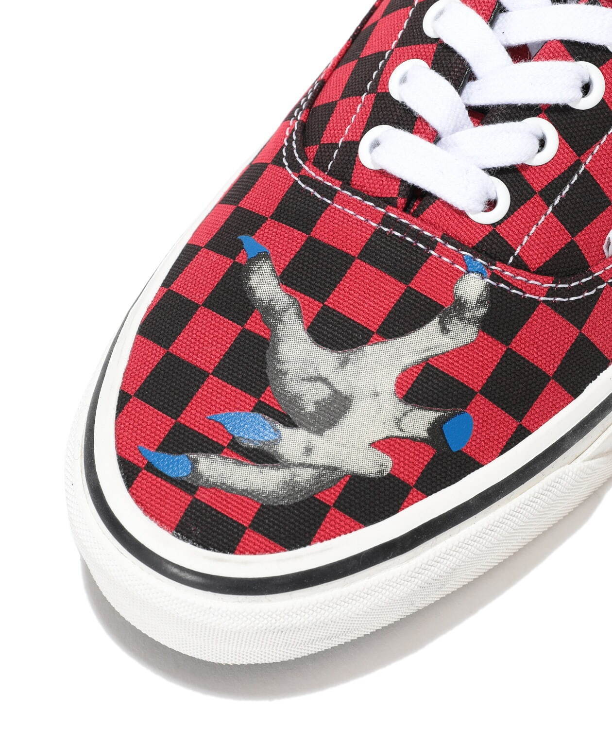 アンダーカバー×VANSプレミアムラインのスニーカー、チェック柄