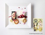 「CLAMP展」コラボメニューが国立新美術館で、阿修羅＆さくらのデザートや秋穂のロールケーキなど｜写真1