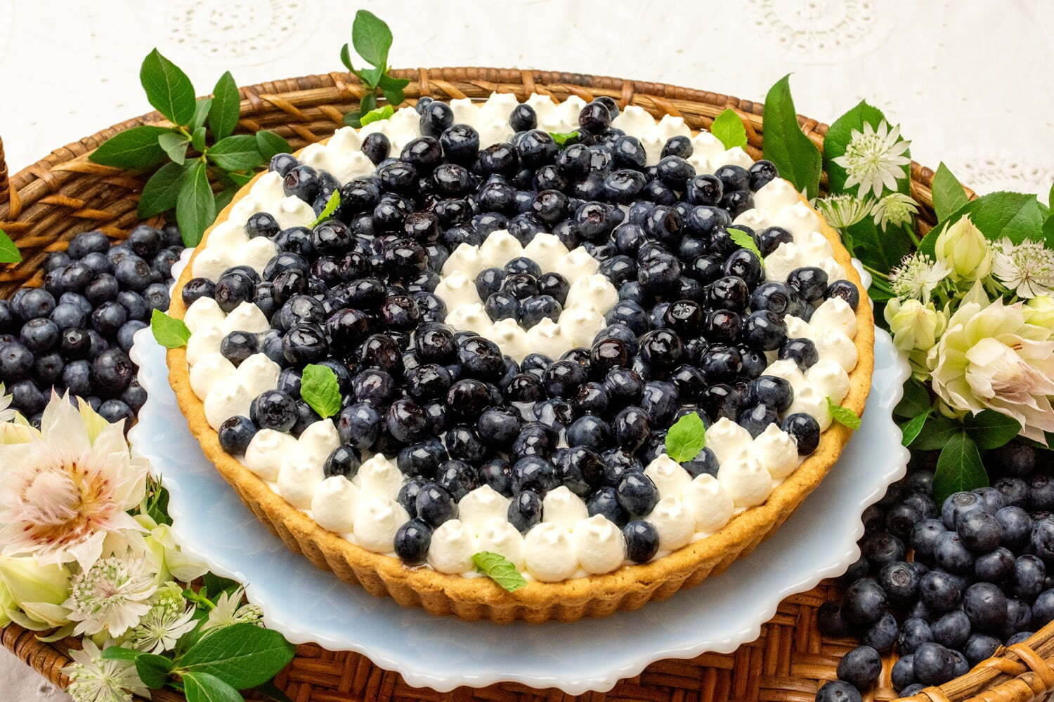 キル フェ ボン横浜「ブルーベリーとレアチーズムースのタルト」ぎっしりブルーベリー×サクサクパイ