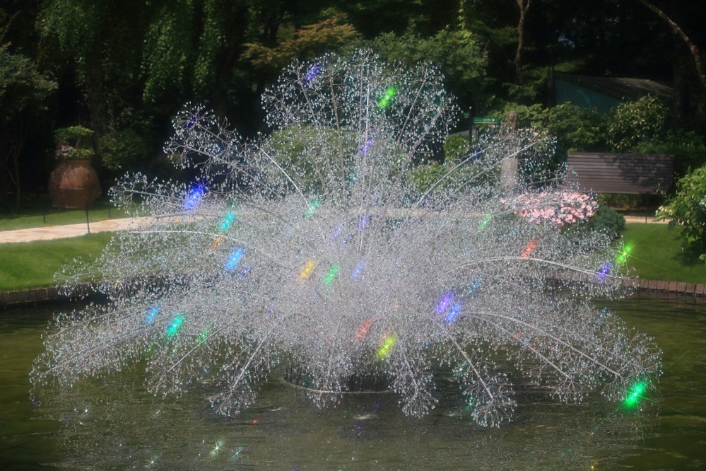 クリスタルガラスの打上花火
