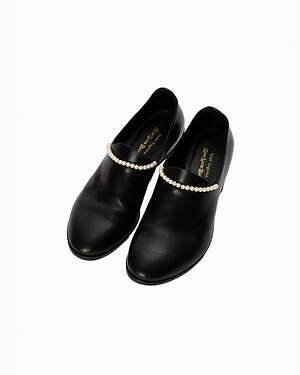 leur logette キッズラブゲート　レザーシューズ黒 leur logette