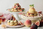 アフタヌーンティー・ティールーム、桃づくしの限定スイーツプレート＆白桃やいちじくのミルフィーユ｜写真2