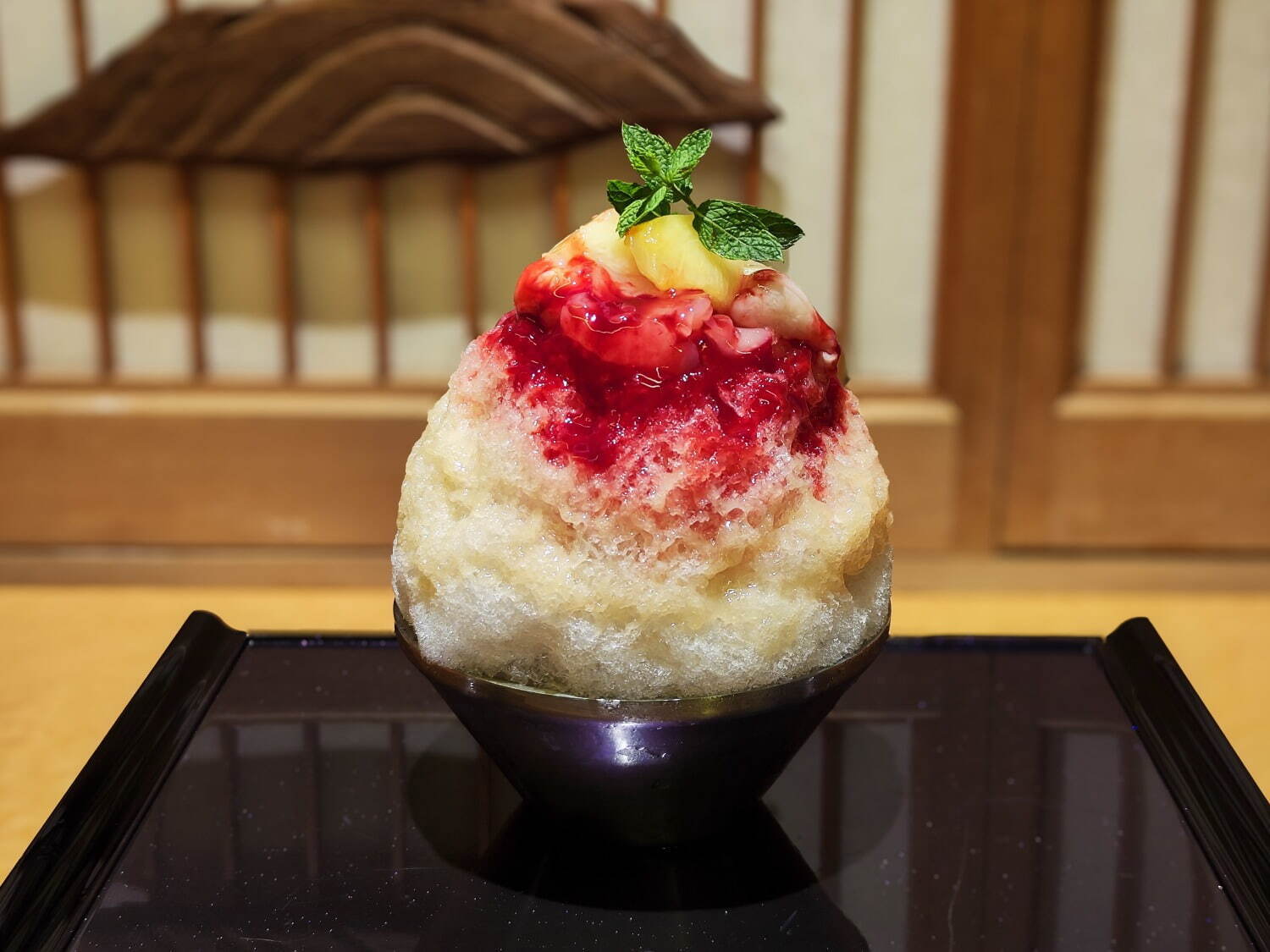 川越 これがかき氷「ピーチメルバ」2,200円
※各日限定50点
※8月1日(木)～8月6日(火)