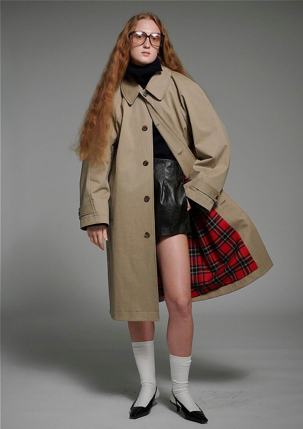 INSCRIRE＞OVERSIZED TRENCH COAT/コート
