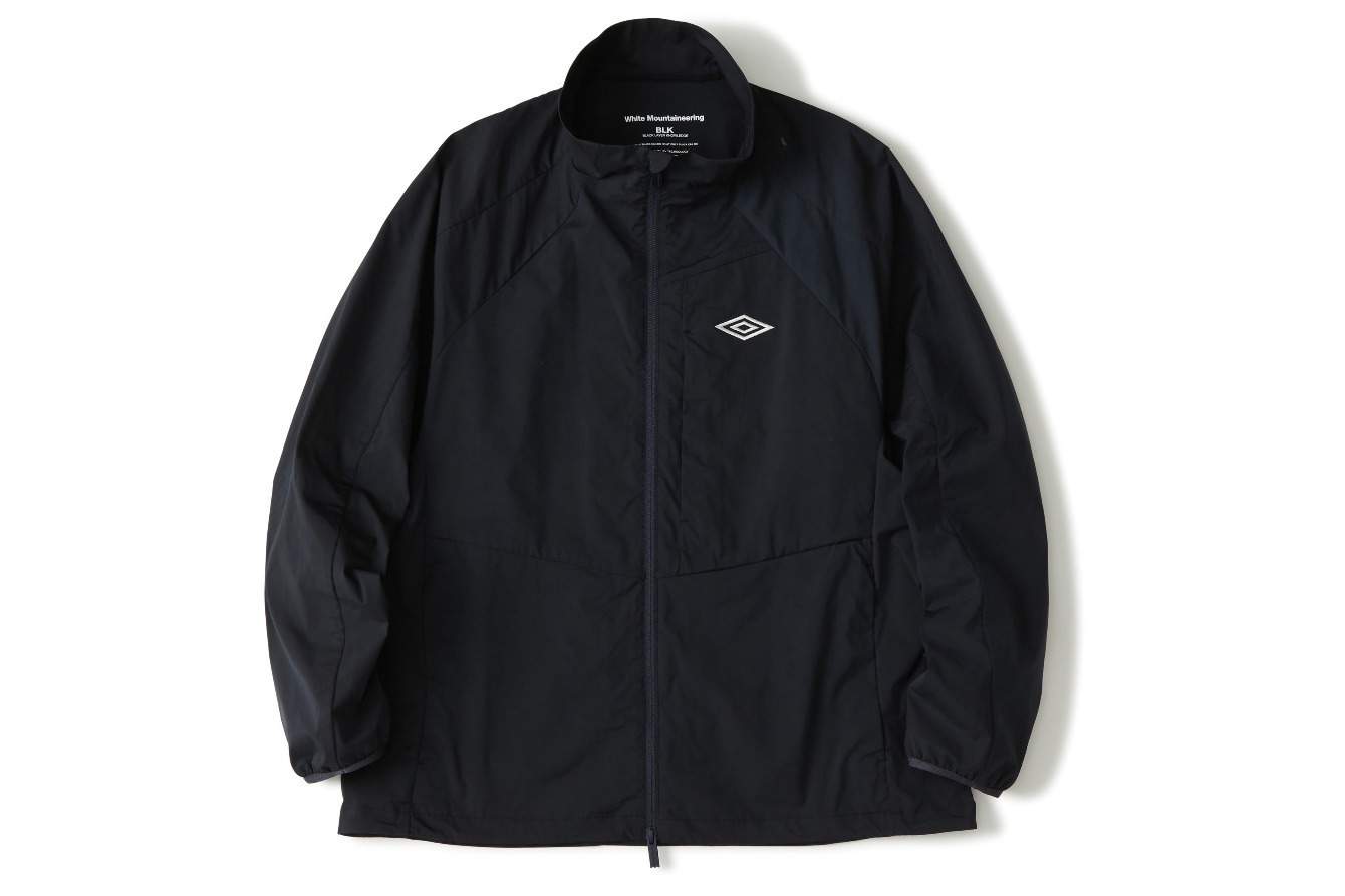 White Mountaineering UMBRO ナイロンジャケット BLK White MountaineeringとUMBROがコラボレーション