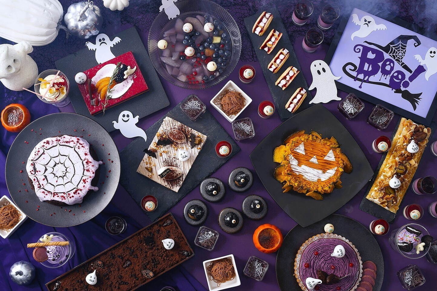 “おばけ×秋の味覚”を楽しむハロウィンスイーツブッフェ、ホテル インターコンチネンタル 東京ベイで