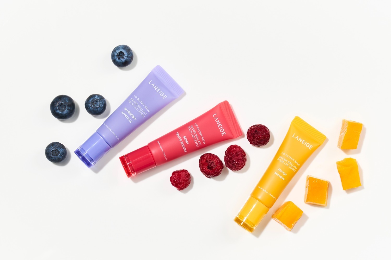 ブルーベリー｜ラネージュ24年秋コスメ、“完熟マンゴー＆甘いベリー”などフルーツが香るうるツヤリップバーム