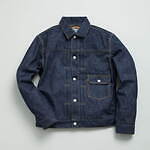 サイベーシックス×ディストリクトのメンズデニムジャケット、インディゴ色×動きやすいスリーブ｜写真1