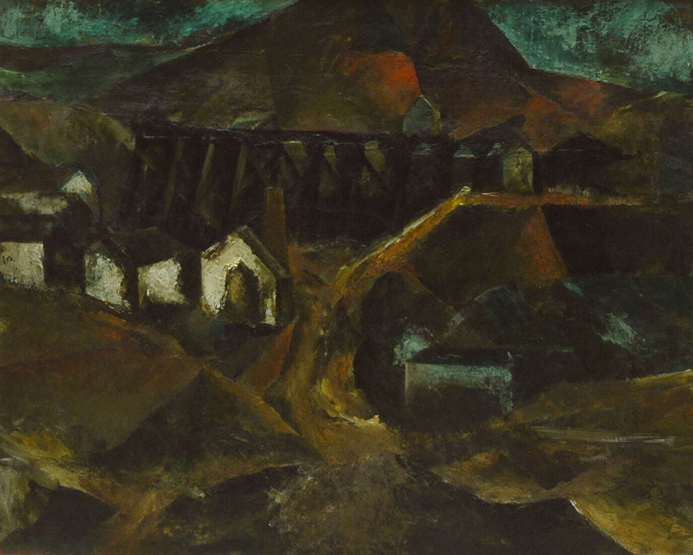 野見山暁治 《廃坑(D)》 1951年
油彩・キャンバス 練馬区立美術館蔵 ［前期展示］