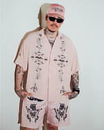 ネイバーフッド×ドクター・ウー、タトゥー風“スカルの線画”ハワイアンシャツやロゴTシャツなど｜写真22