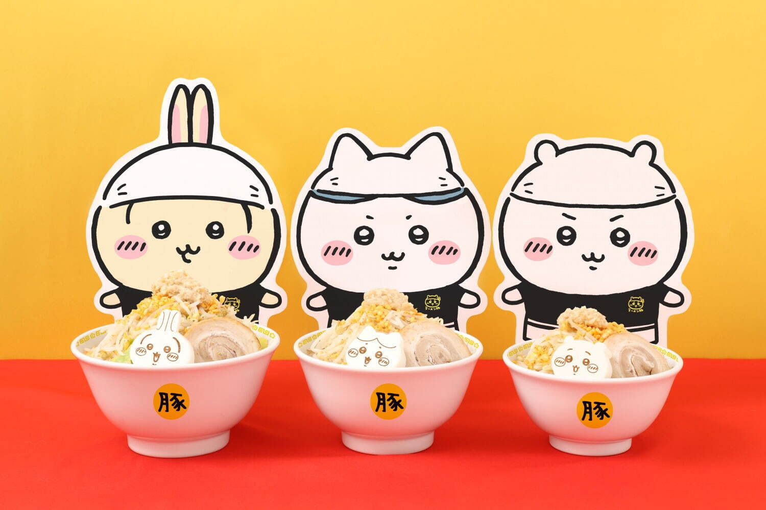 「ちいかわラーメン 豚」渋谷パルコに限定オープン、ハチワレ・うさぎのラーメン＆モモンガの冷やし中華も｜写真42