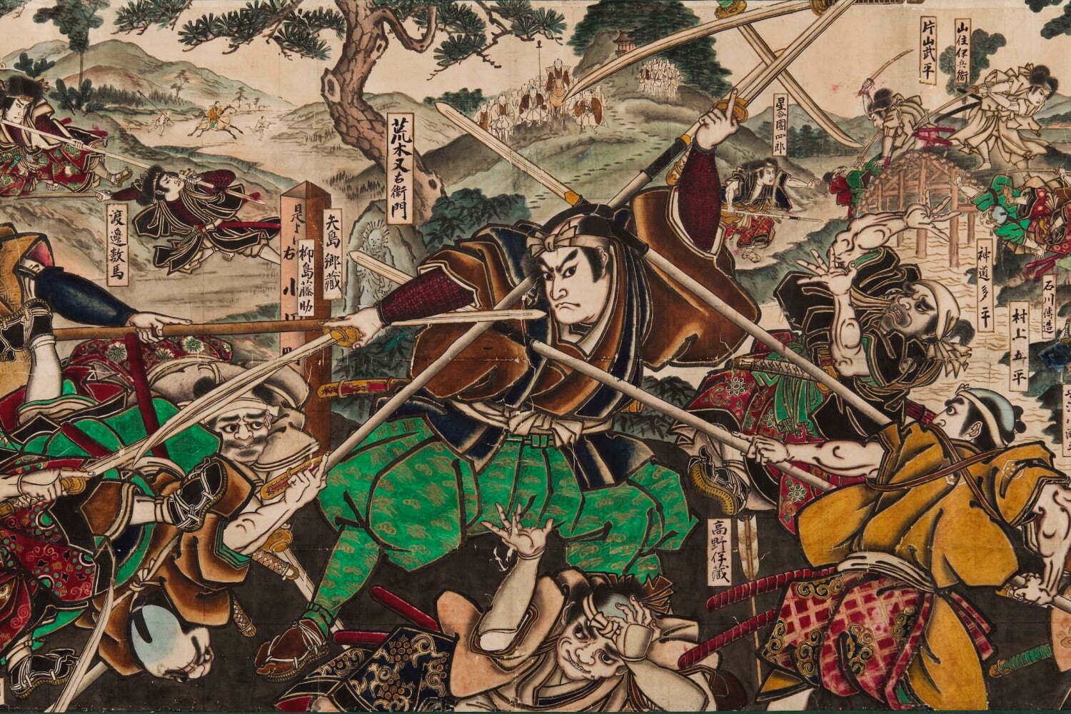 特別展「大灯籠絵」福岡市博物館で - 福岡の夏祭りを彩る“大灯籠絵”武者絵などを展示