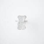 Q-pot.のテディベアグミ型アクセサリー、“まるで氷”な透明感のハードなベアグミ×パールのネックレス｜写真14