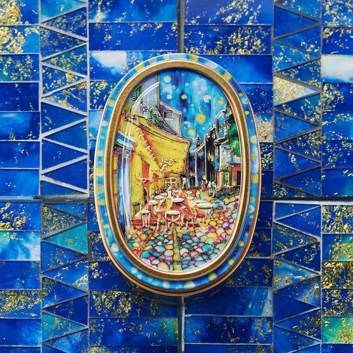 袋帯 ゴッホ 夜のカフェテラス 織物 六通 お仕立て込み 西陣織