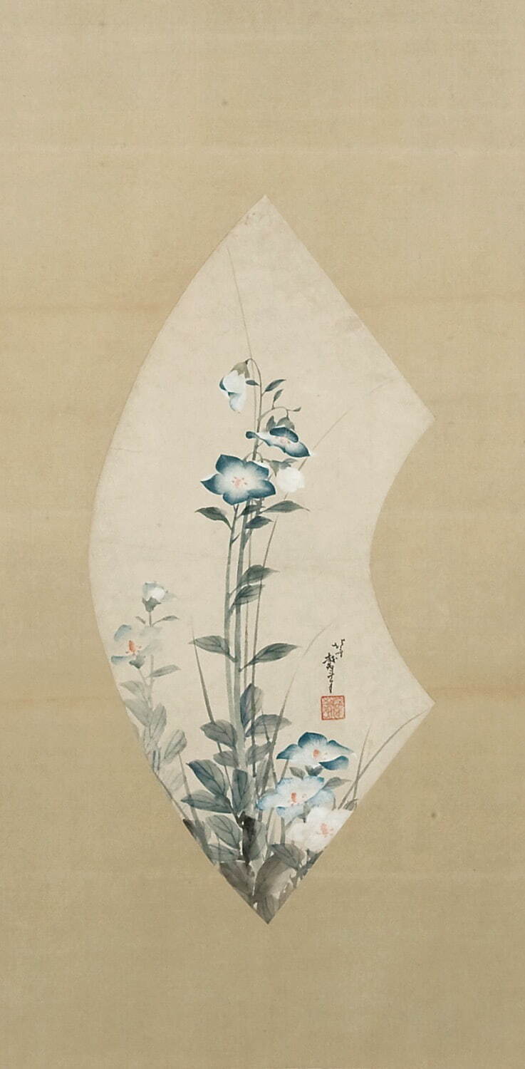 葛飾北斎 《桔梗》 北斎館所蔵