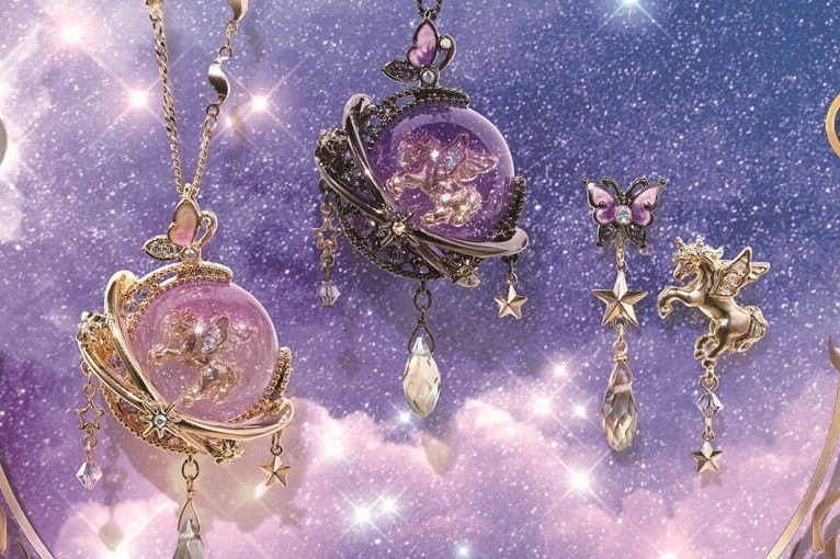 アナ スイ“天体”モチーフのアクセサリー、ユニコーンが浮かび