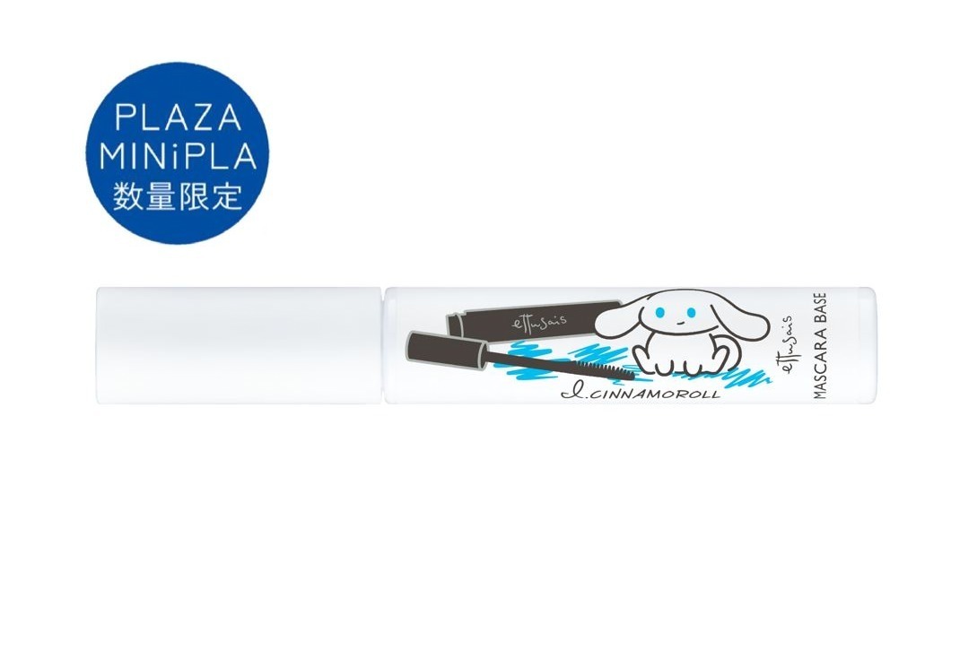シナモロール｜エテュセ×サンリオ24年秋コスメ、黒のマスカラ下地に「アイシナモロール」がちょこんと座る限定デザイン