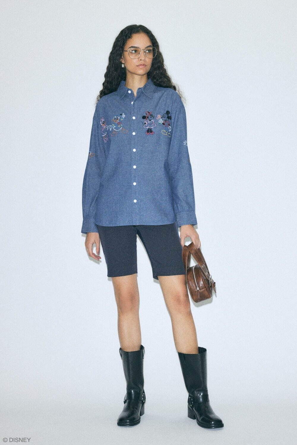 マウジー　moussy ALICE アリス ディズニー　ロングスカート マウジーのディズニー『ふしぎの国のアリス』ウェア、森の中の