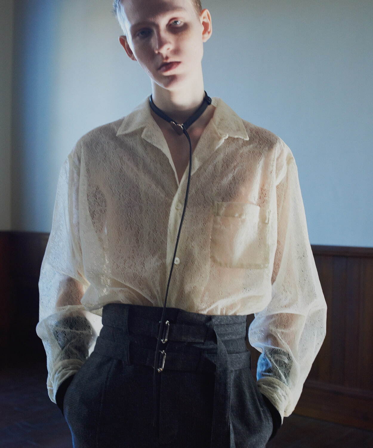 JOHN MASON SMITH ジョン メイソン スミス 24AW THREE LAYERED CUT SAW スリーレイヤードカットソー 24WCT-545S ミックス S JOHN MASON SMITH ジョン メイソン スミス 24AW THREE LAYERED
