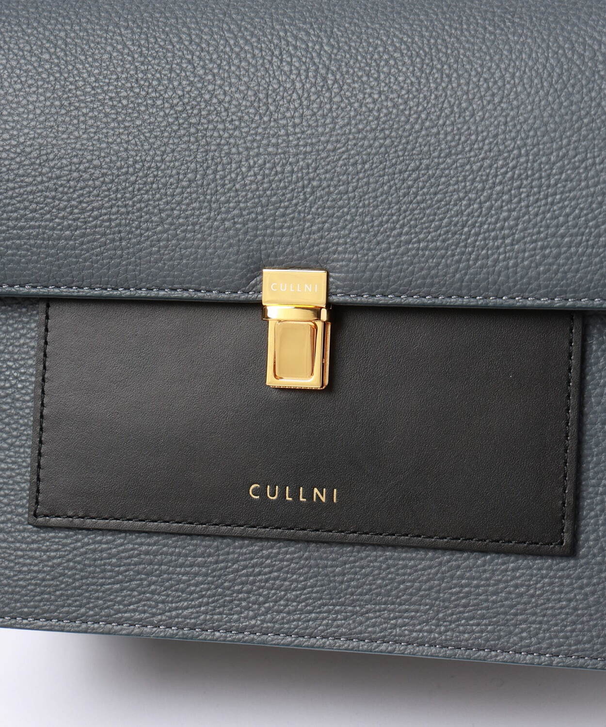 CULLNI レザーショルダーバッグ シャンパンゴールドカラー Leather Flap Shoulder Bag（ショルダーバッグ）｜CULLNI