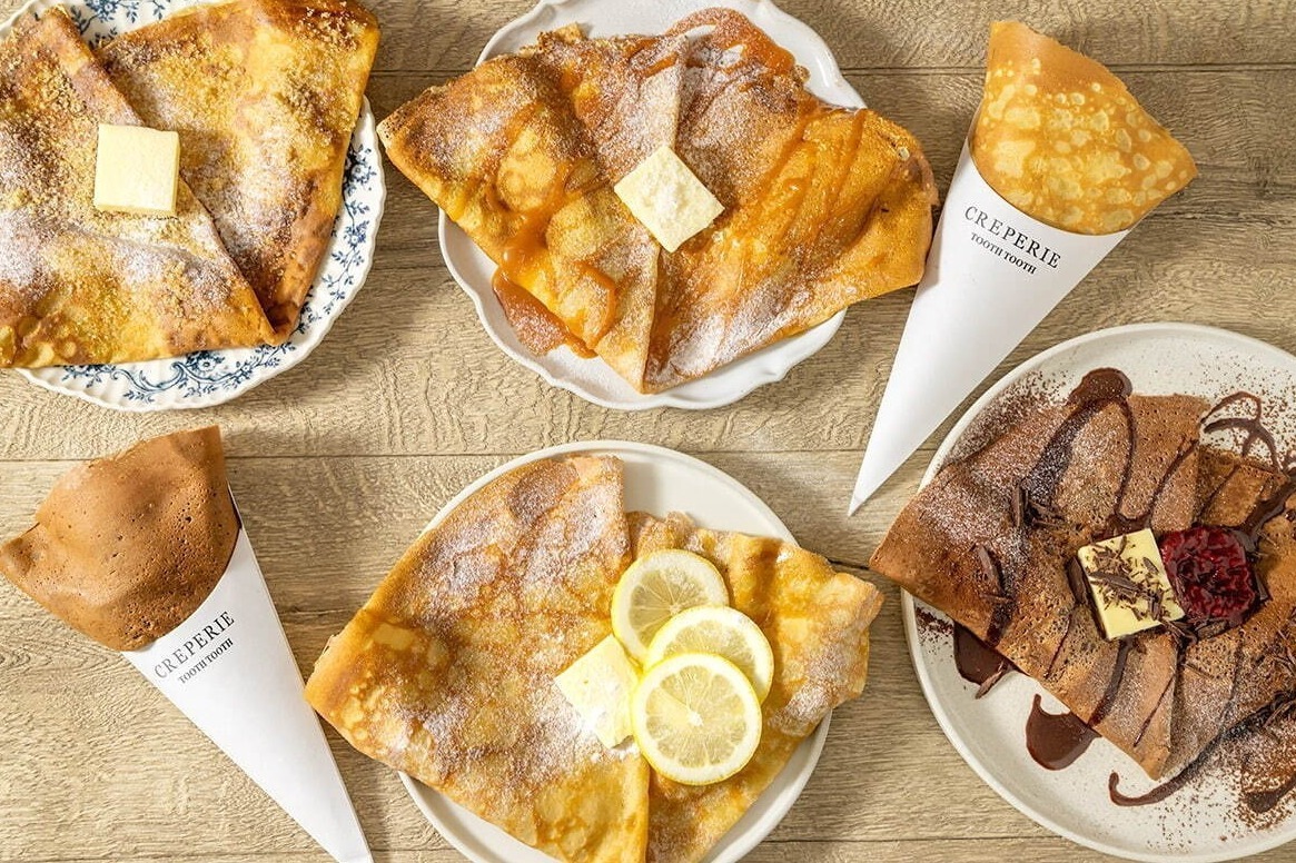 「トゥーストゥース」初のクレープ専門店が神戸ポートミュージアムに、シュガーバターなど全7種