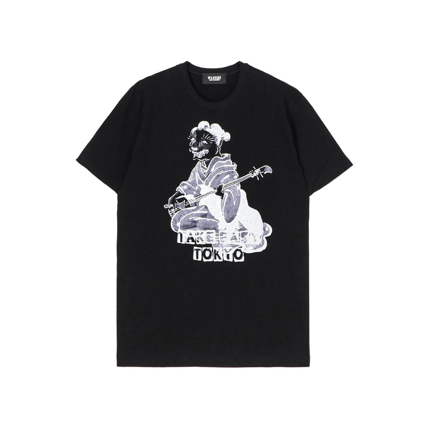 ワイルドサイド ヨウジヤマモトのプリントTシャツ、“猫女”や幸福