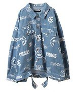 キャンディ ストリッパー24年秋、大ぶりリボンのニットカーディガン＆スマイルの総柄デニム｜写真8