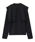 キャンディ ストリッパー24年秋、大ぶりリボンのニットカーディガン＆スマイルの総柄デニム｜写真4