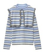 キャンディ ストリッパー24年秋、大ぶりリボンのニットカーディガン＆スマイルの総柄デニム｜写真1