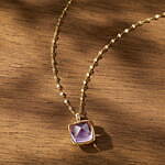 4℃のジュエリー、“秋色ストーン”のネックレスやぷっくりリーフ×パールイヤリングなど｜写真15