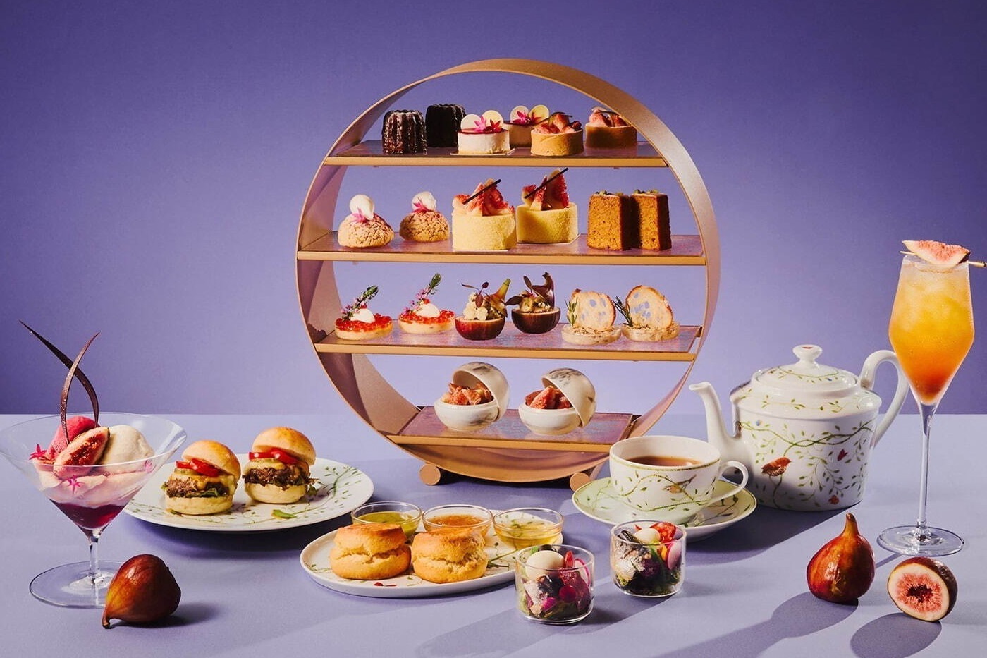 パルフェ｜大阪ステーションホテル“いちじく”が主役の秋アフタヌーンティー、とろりと甘いマスカルポーネのパフェなど