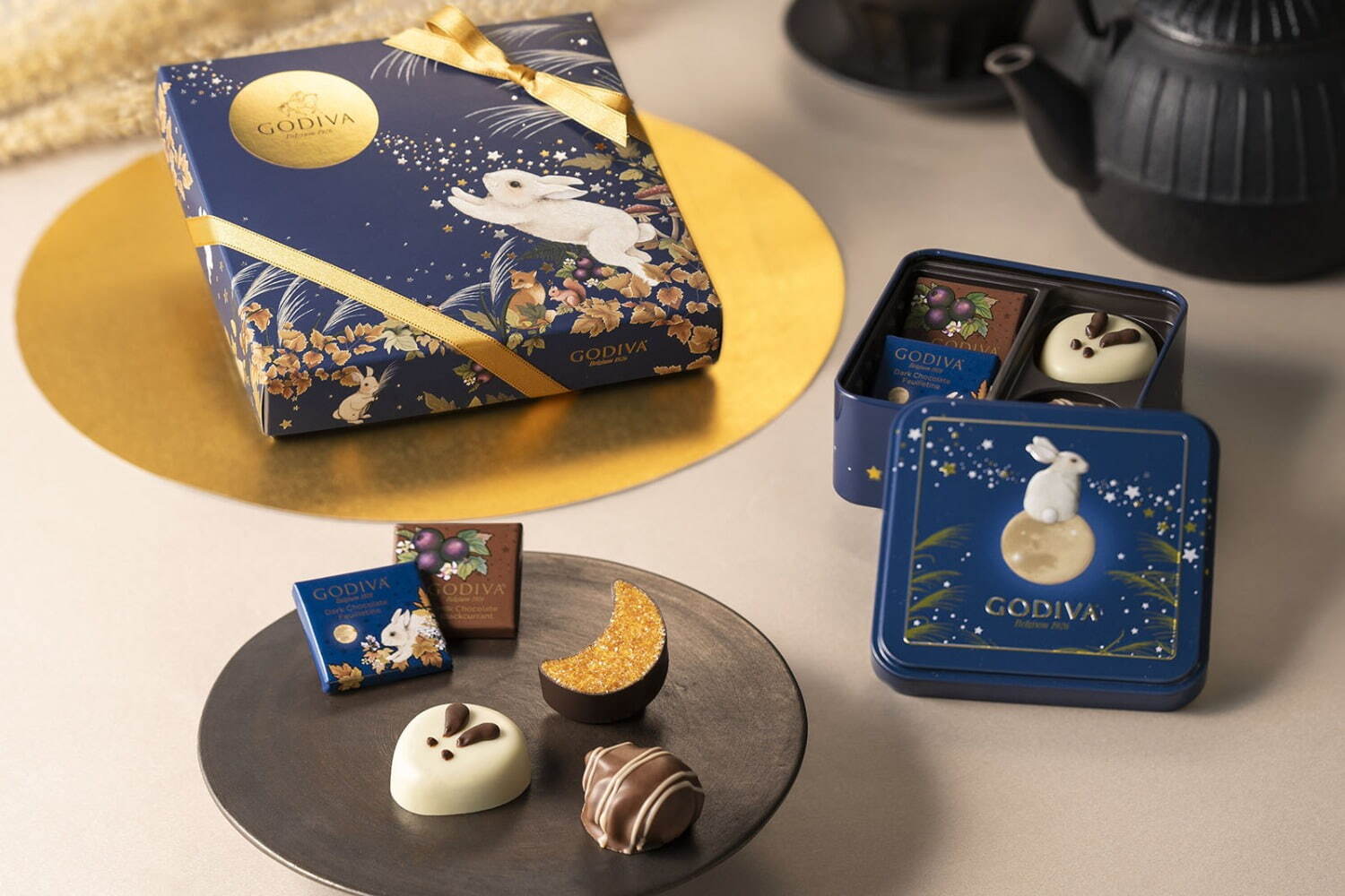 ゴディバ、お月見テーマの限定チョコレート「ゴディバ オータム コレクション」秋の味わいを詰め合わせて