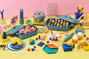 ブルーノ“くすみブルー”の限定色キッチンアイテムが復刻、ホットプレート＆1台5役のブレンダーなど