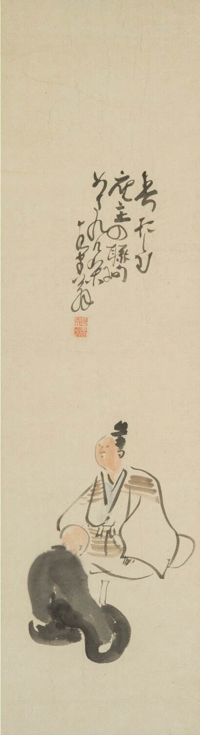 与謝蕪村 《春惜しむ》 自画賛 18世紀 福田美術館蔵