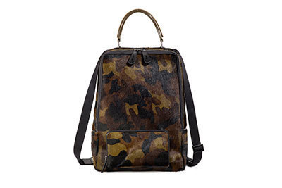 フルラより2014年秋冬新作メンズバッグ - カモフラージュ柄のバックパックやクラッチ