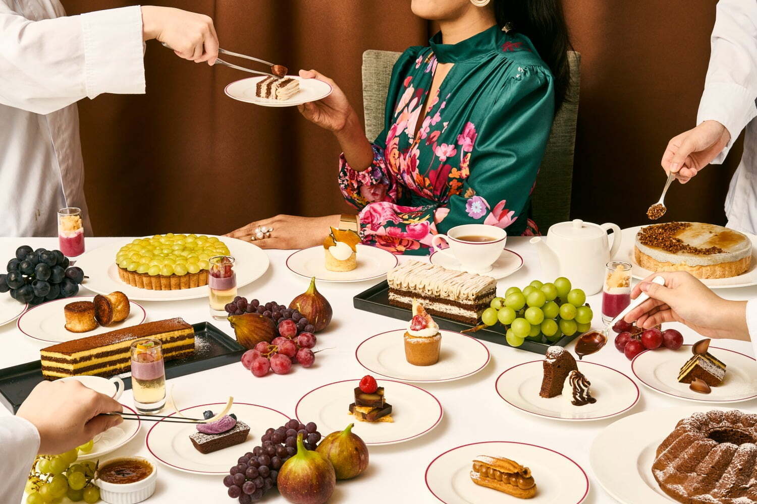 紫芋｜セント レジス ホテル 大阪の秋スイーツビュッフェ、栗のショートケーキやかぼちゃのシフォンケーキ