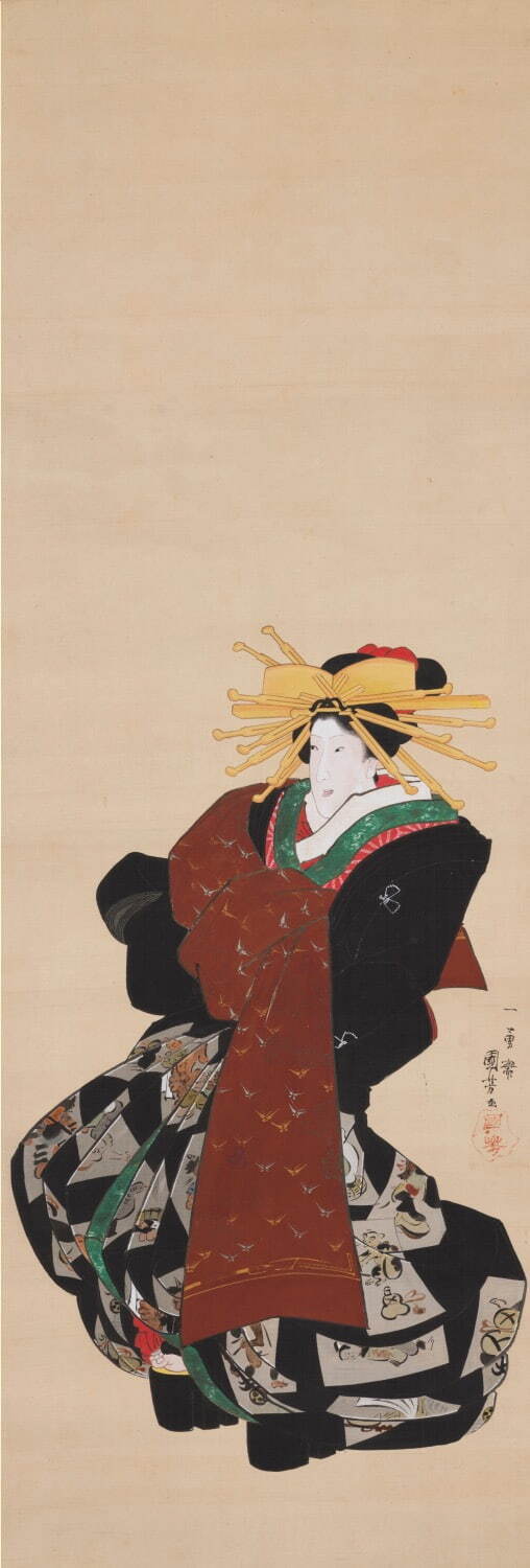 歌川国芳 《遊女道中図》 弘化・嘉永期(1844-54年)頃 個人蔵 ［後期展示］