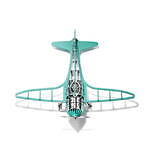 ティファニー“飛行機”モチーフの置き時計、コックピット＆ノーズで時刻を表示｜写真2