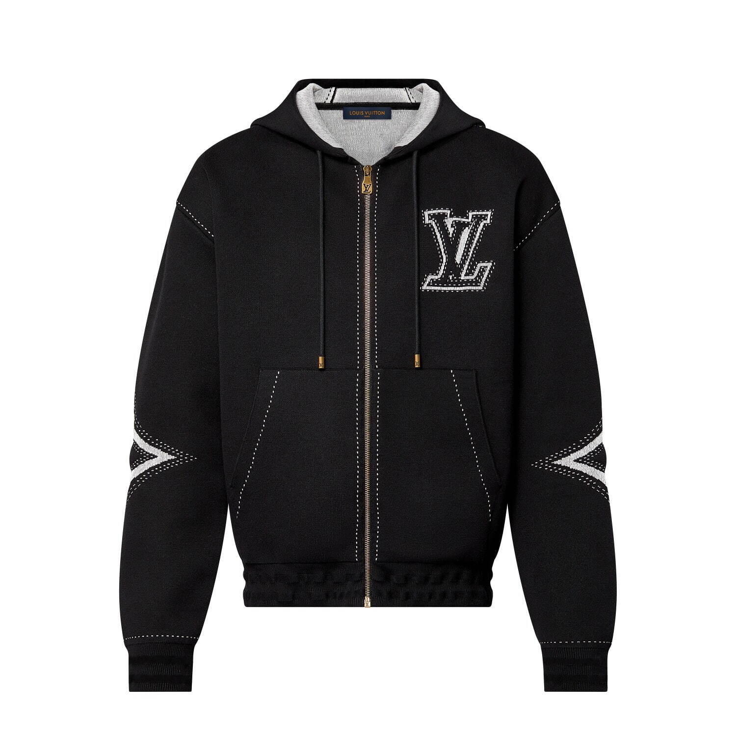 【高級感】Louis Vuitton ワークウェア ジャケット コート 黒 ダブルブレステッドテーラードウールジャケット ｜ルイ