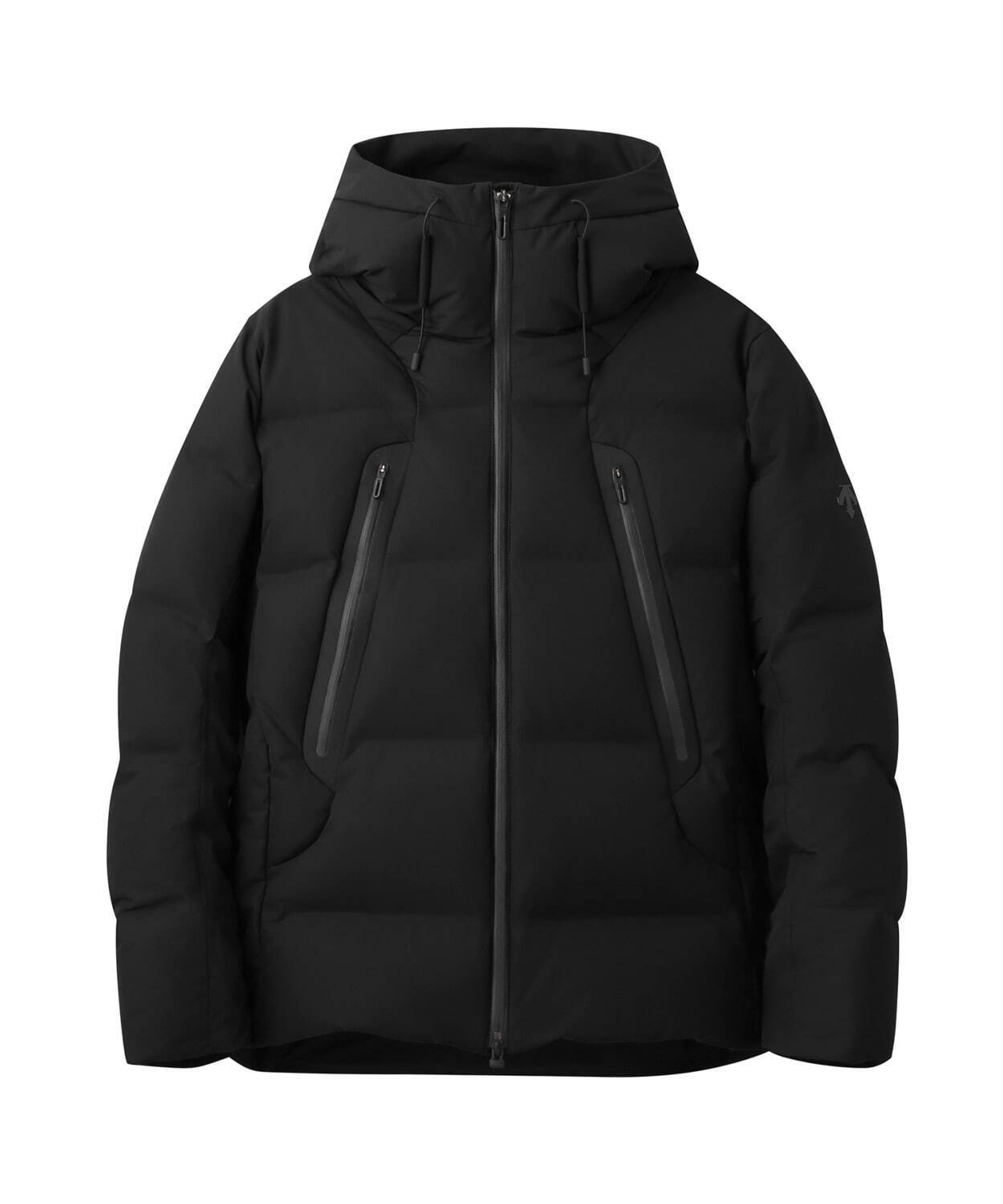 【美品】デサントオルテライン　コラボダウンジャケット　黒　フットザコーチャー　M Fc8.jpg