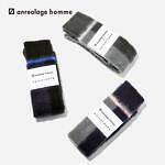 アンリアレイジ オム×シックストックス、起毛素材＆切り替え配色のハイソックス｜写真4