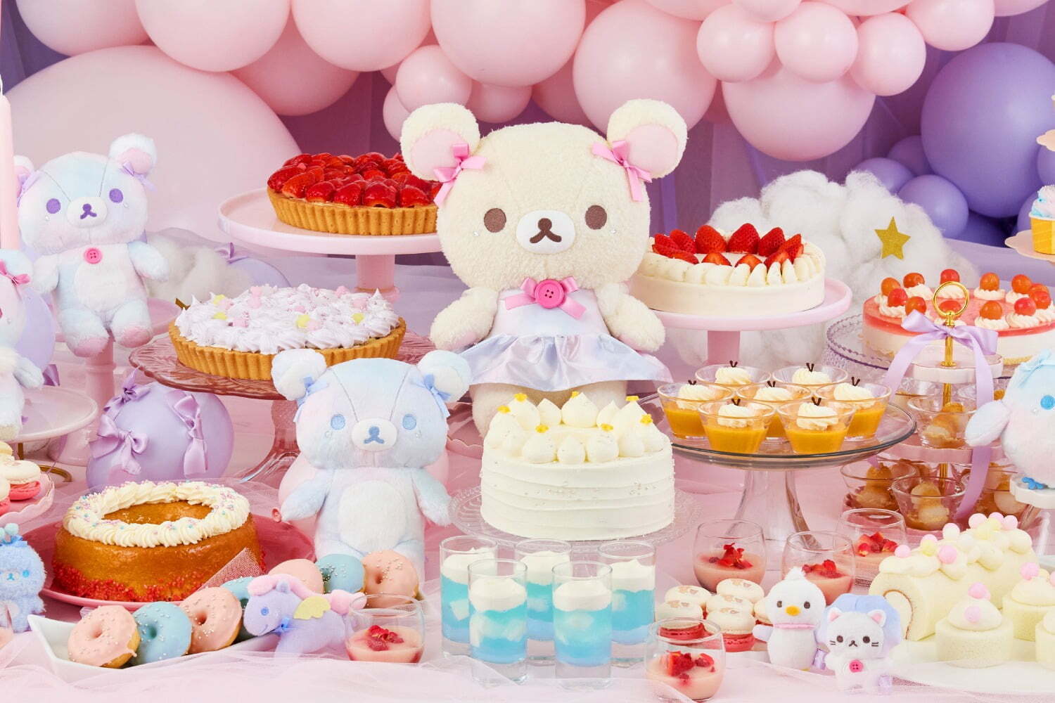 キャラクターカフェ｜コリラックマが主役のスイーツブッフェ、ぷかぷか雲の“青空ゼリー”などドリーミーな世界を満喫
