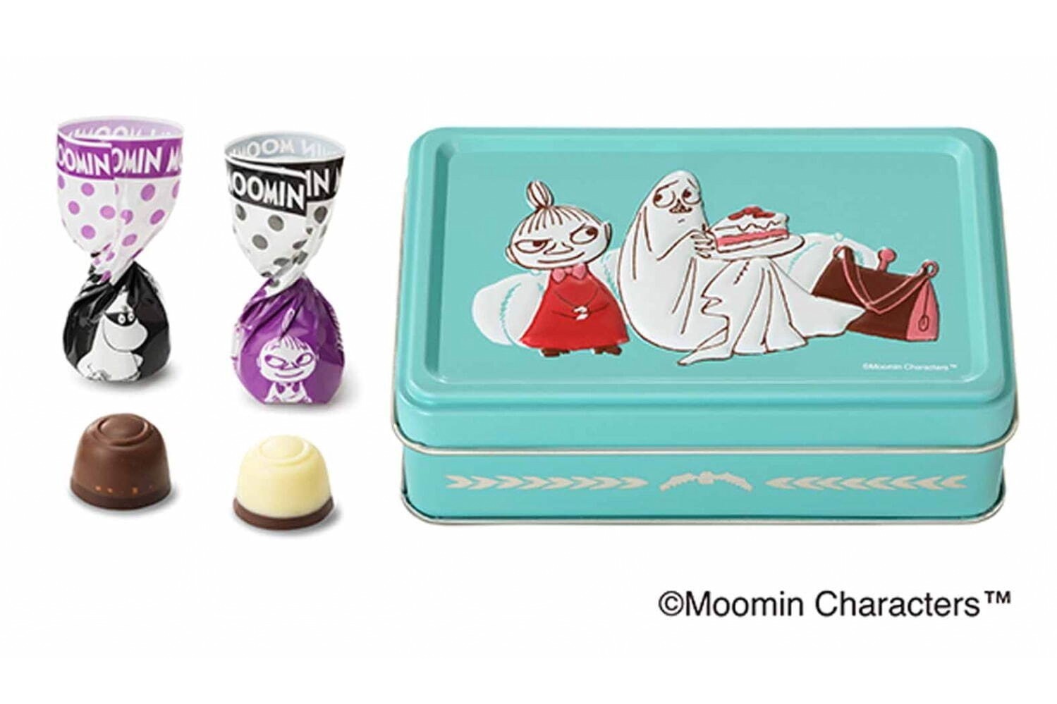 ムーミン｜「ムーミン」×メリーチョコレートのハロウィン限定、“ゴーストを捕まえるリトルミイ”のチョコ缶など