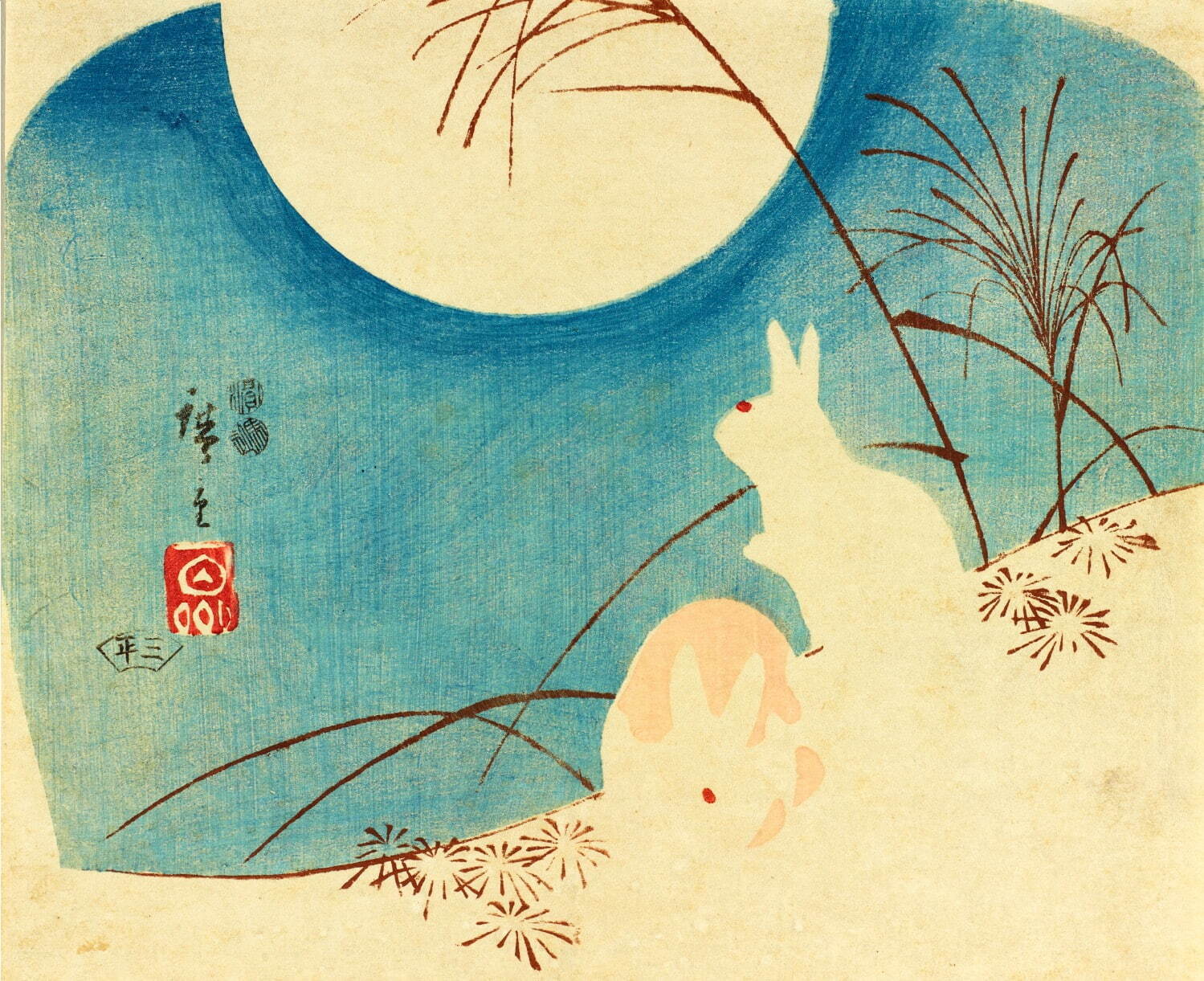 歌川広重 《月に兎》 ［前期展示］