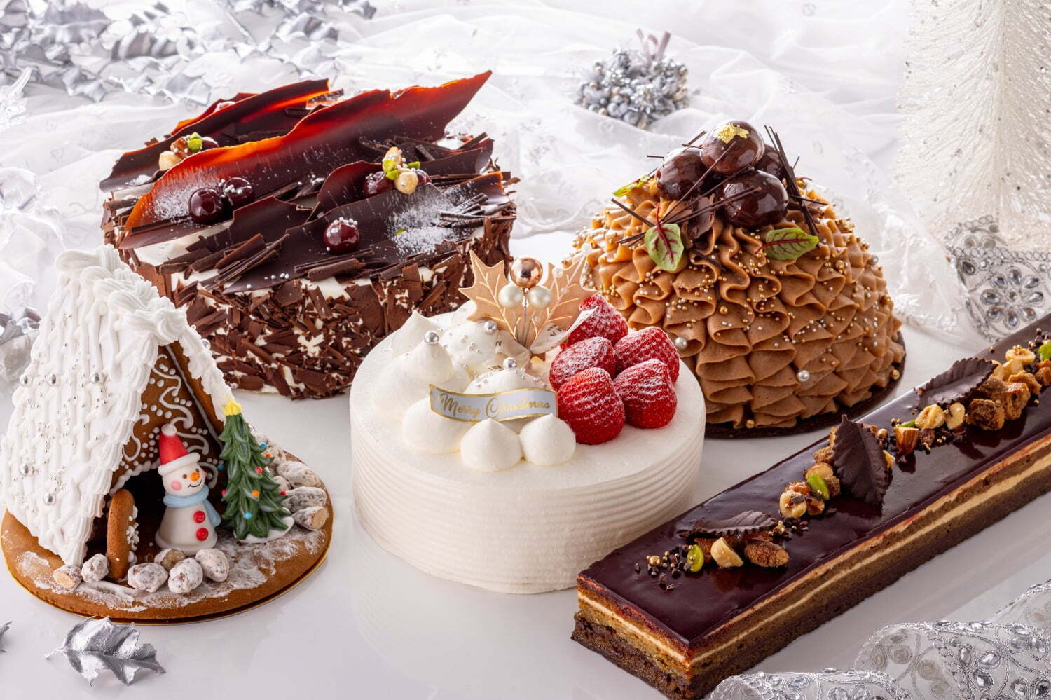 モンブラン｜ヒルトン名古屋24年クリスマスケーキ、“栗とカシス”モンブランやキルシュ香るチェリー×チョコケーキ
