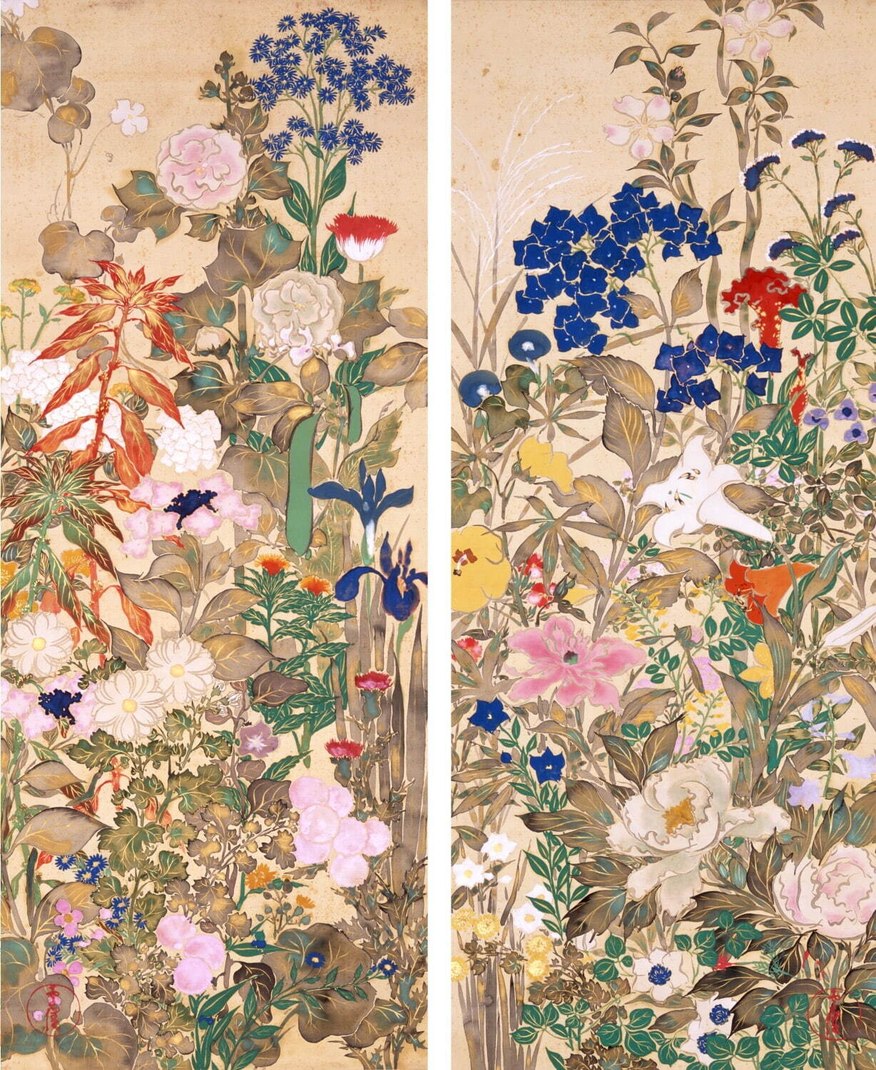 神坂雪佳 《草花図》 明治時代末期-大正時代初期 20世紀初頭
株式会社千總ホールディングス蔵