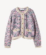 ミュベール24年秋冬ニットウェア、ポンポンが覆うツイードジャケット＆ペプラムカーディガン｜写真8